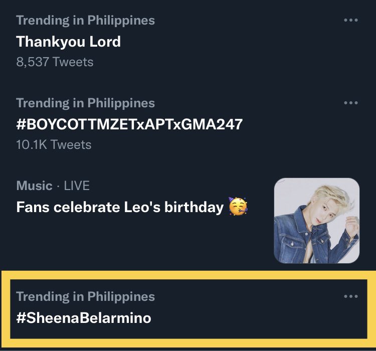 sinags_official's tweet photo. Good job Sunshines! So trending na both tagline and hashtag:

Sheena B onMB
#SheenaBelarmino
@sheenabofficial https://t.co/2yL8vBlSVy