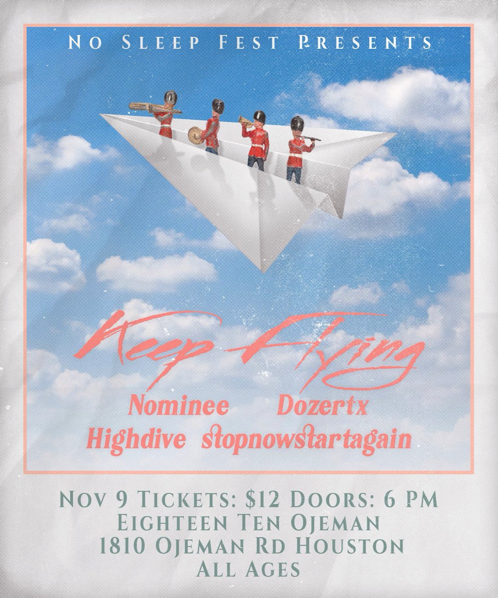 Doors are open!!! Let’s rock Houston. ✈️