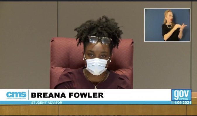 Here in person at the <a href="/CMSboard/">CMS Board of Education</a> Meeting supporting my leader CMS Student Advisor <a href="/BreanaFowler19/">Breana Fowler</a>   

💪🏾💯