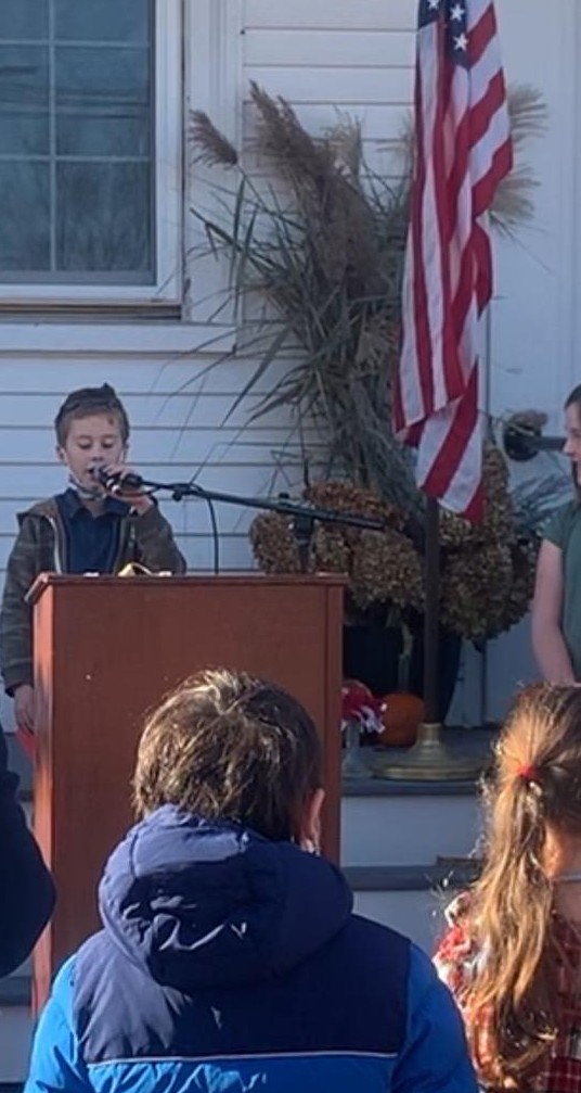 JodiBennett_NES's tweet photo. @NES_Newfields Beautiful day for our annual Veterans Day ceremony, where we recognized and thanked veterans from Newfields and across the country. #ThankYouForYourService https://t.co/LhN7exbnwk
