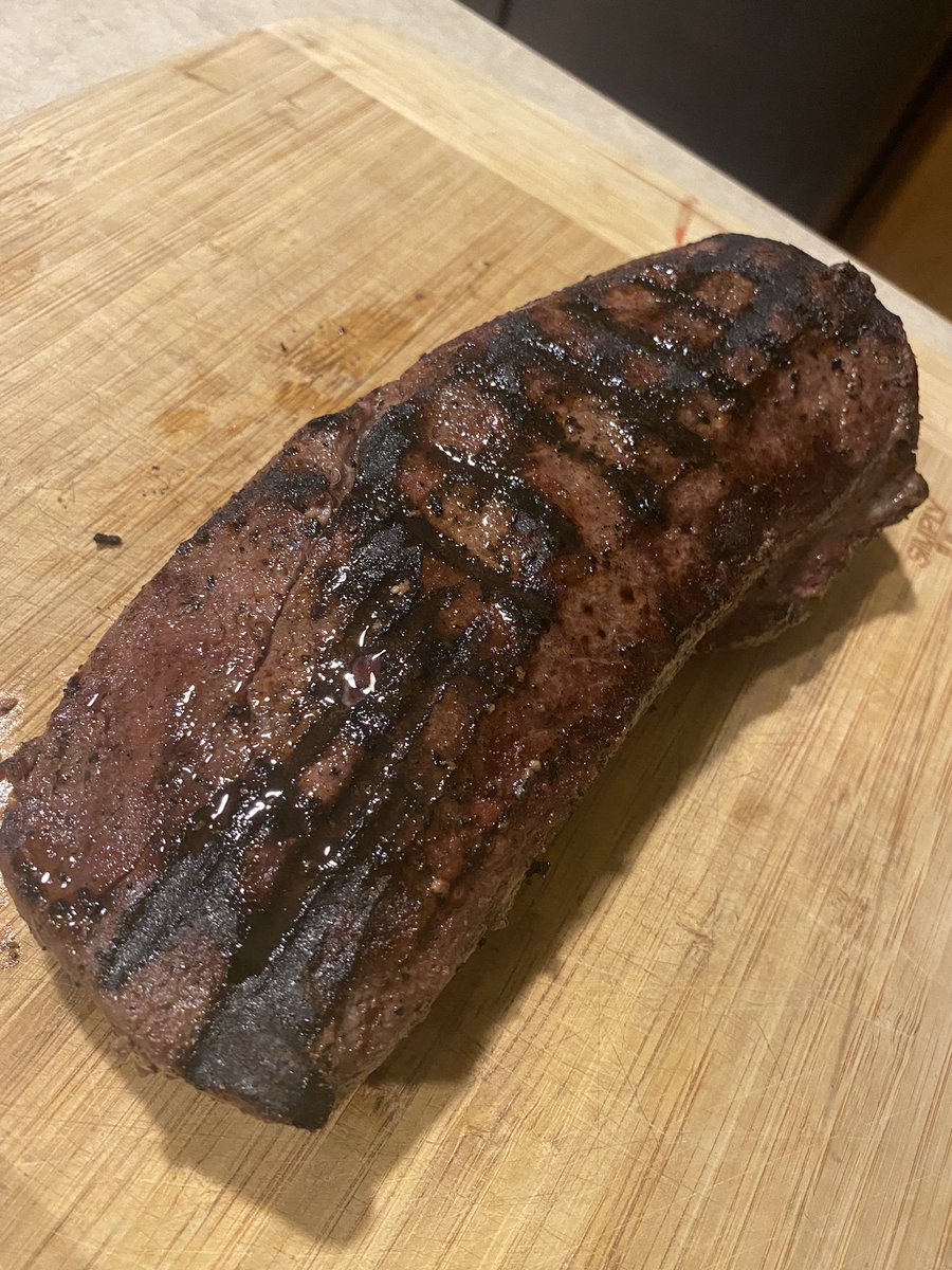 kcamp3's tweet photo. Don’t “boil” your venison backstraps folks. It sucks. 😂 https://t.co/WC8ynJfzHT