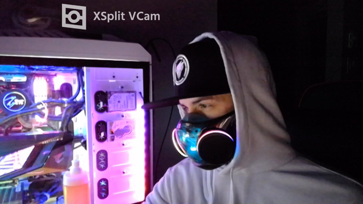 Enfenyx's tweet photo. I feel like RGB Sub-Zero with the #RazerZephyr. I fought pretty hard to snag this puppy from Scalpers and bought it officially. #PCGamer #pcgaming #smartmask #Razer #rgb #GamingPC #AORUS https://t.co/RrM3jKMQe3