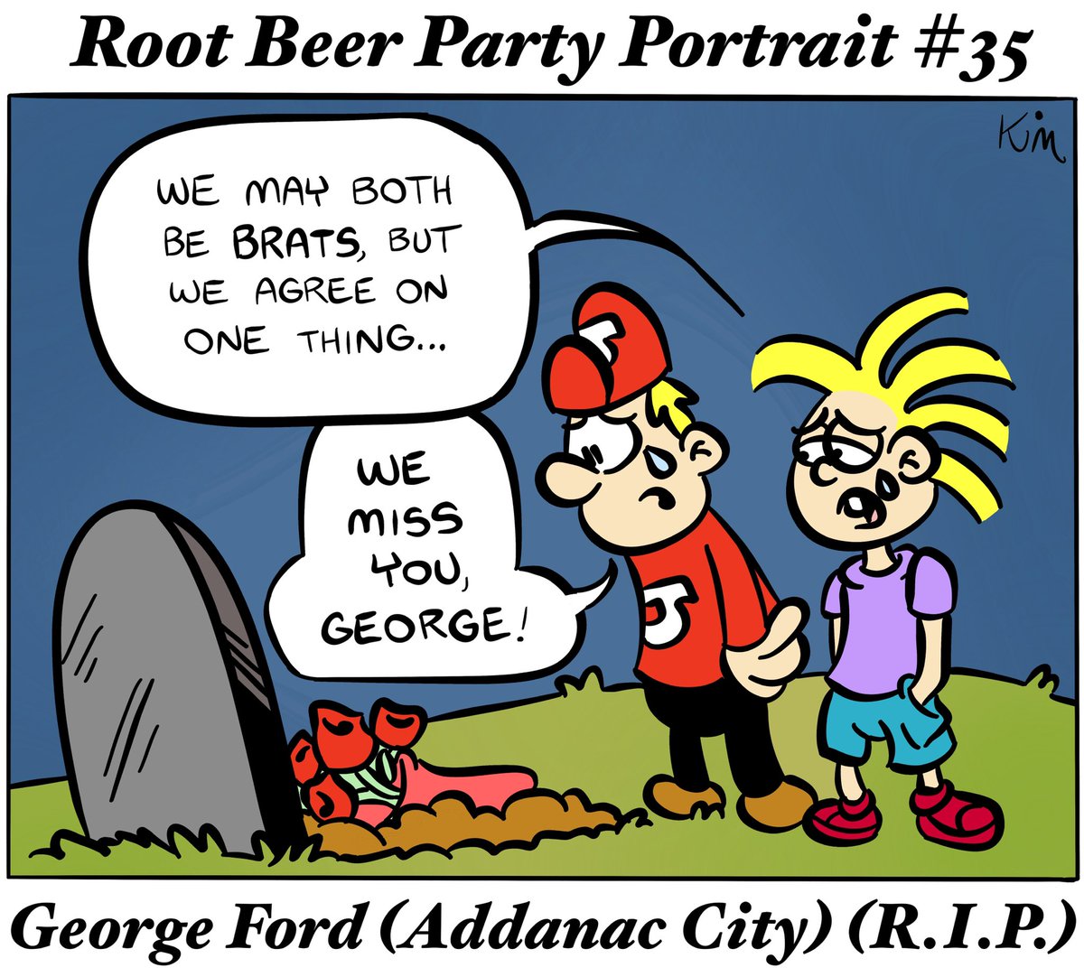 This month's #RootBeerParty portrait is George Ford of <a href="/AddanacCity/">George Ford</a>. May he rest in peace.