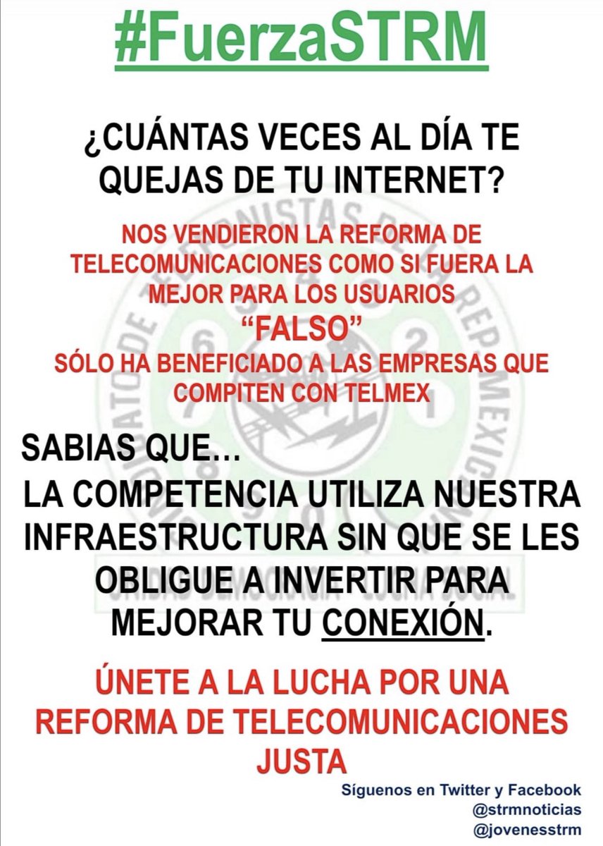 Federnova's tweet photo. Permítenos darte el servicio que te mereces, únete a la lucha #EnDefensaDelCCT #FuerzaSTRM https://t.co/s3ZnLTUyRq