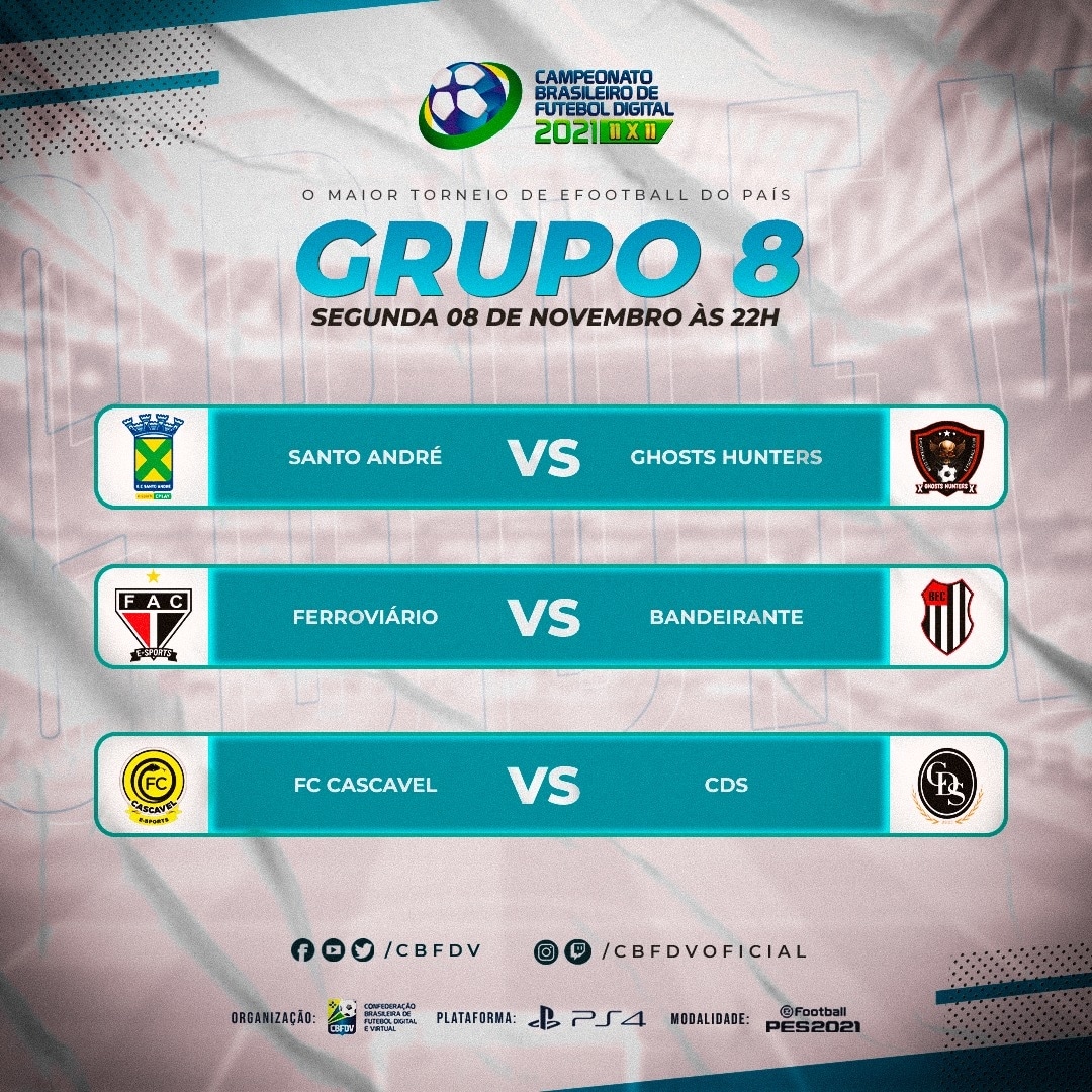Prepara-se para assumir o controle que hoje tem a primeira rodada do #BRX11!🇧🇷 A partir das 22h00, tem rodada fixa com jogos eletrizantes. 🎮⚽️