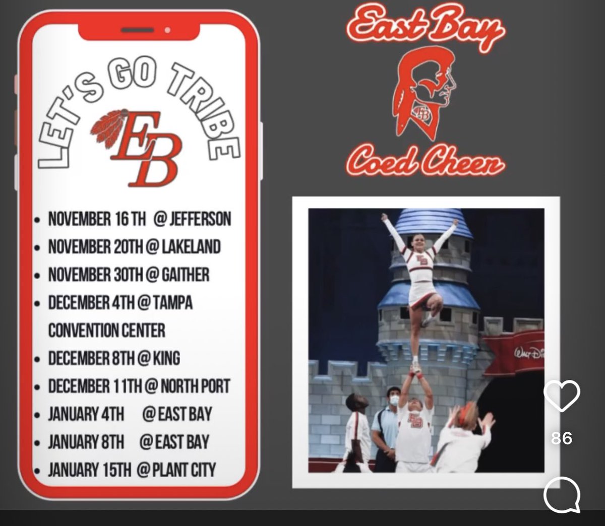 East Bay High School Athletic Booster tweet media