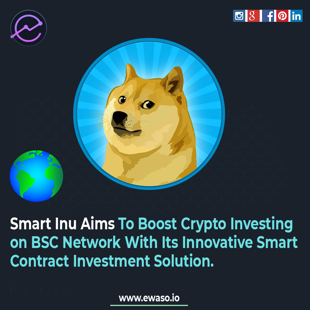 EwasoIn's tweet image. Using smart contracts, Smart Inu aims to eliminate the risks that investors face in the crypto industry, including token scams, rug pulls, lack of liquidity, extreme volatility.
#smartcontract #smartcontracts #smartcontractsdevelopment #smartcontracts #smartcontractdevelopment