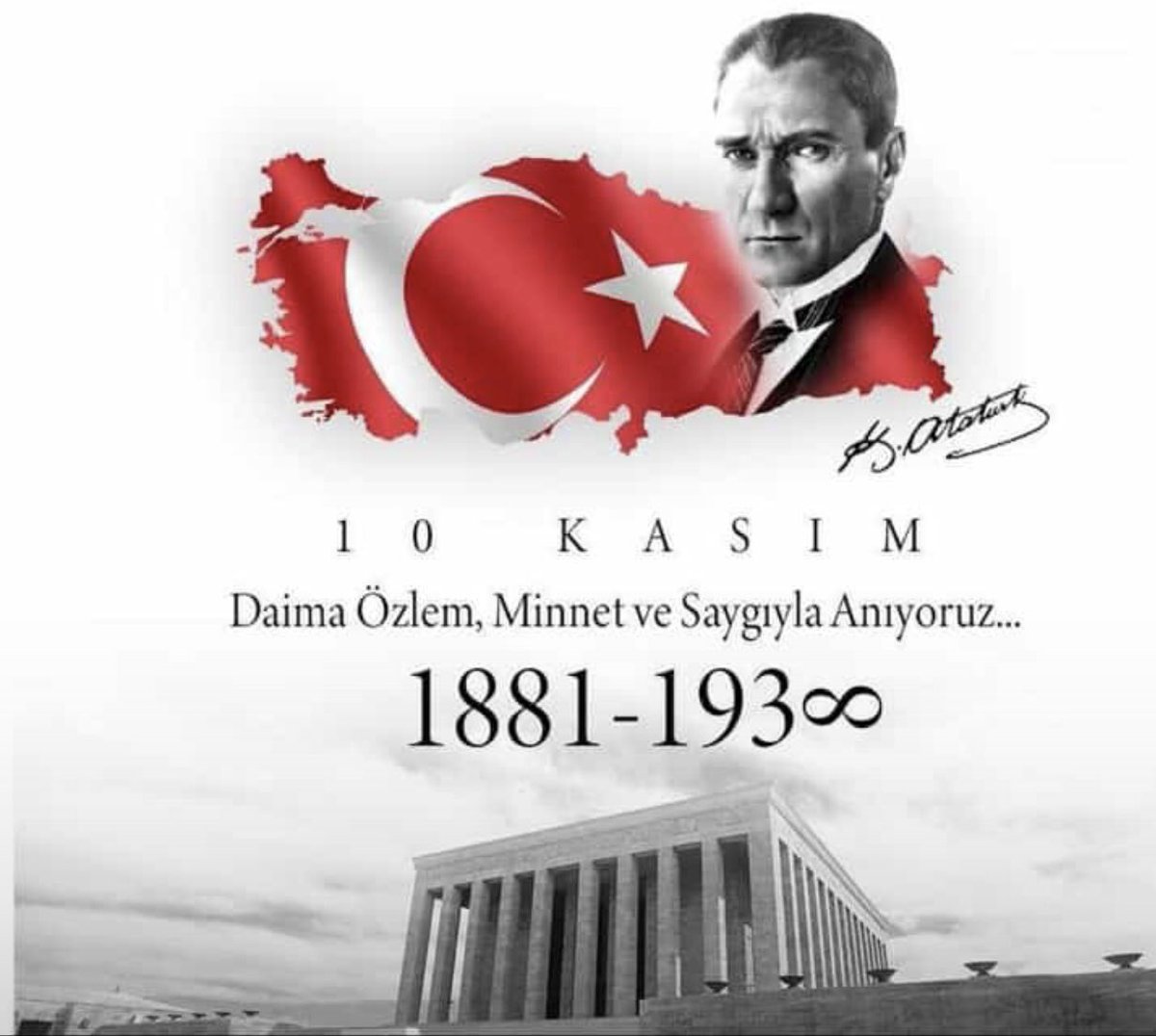 Cumhuriyetimizin kurucusu Ulu Önder Mustafa Kemal ATATÜRK'ü saygı ve özlemle anıyoruz…🇹🇷🇹🇷🇹🇷