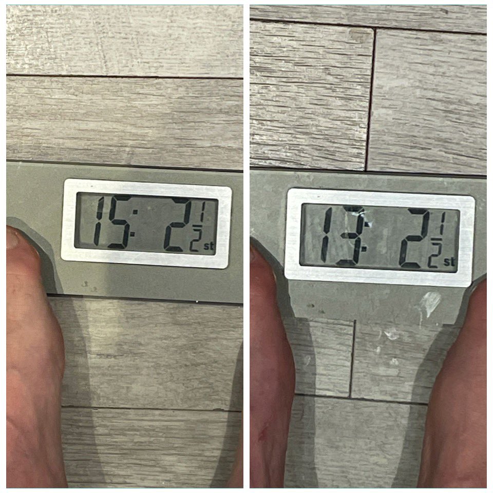 thomasLatchford's tweet photo. Hit a mile stone today, 2 stone weight loss since 20th sept #intermittingfasting https://t.co/5BeFsNNchd