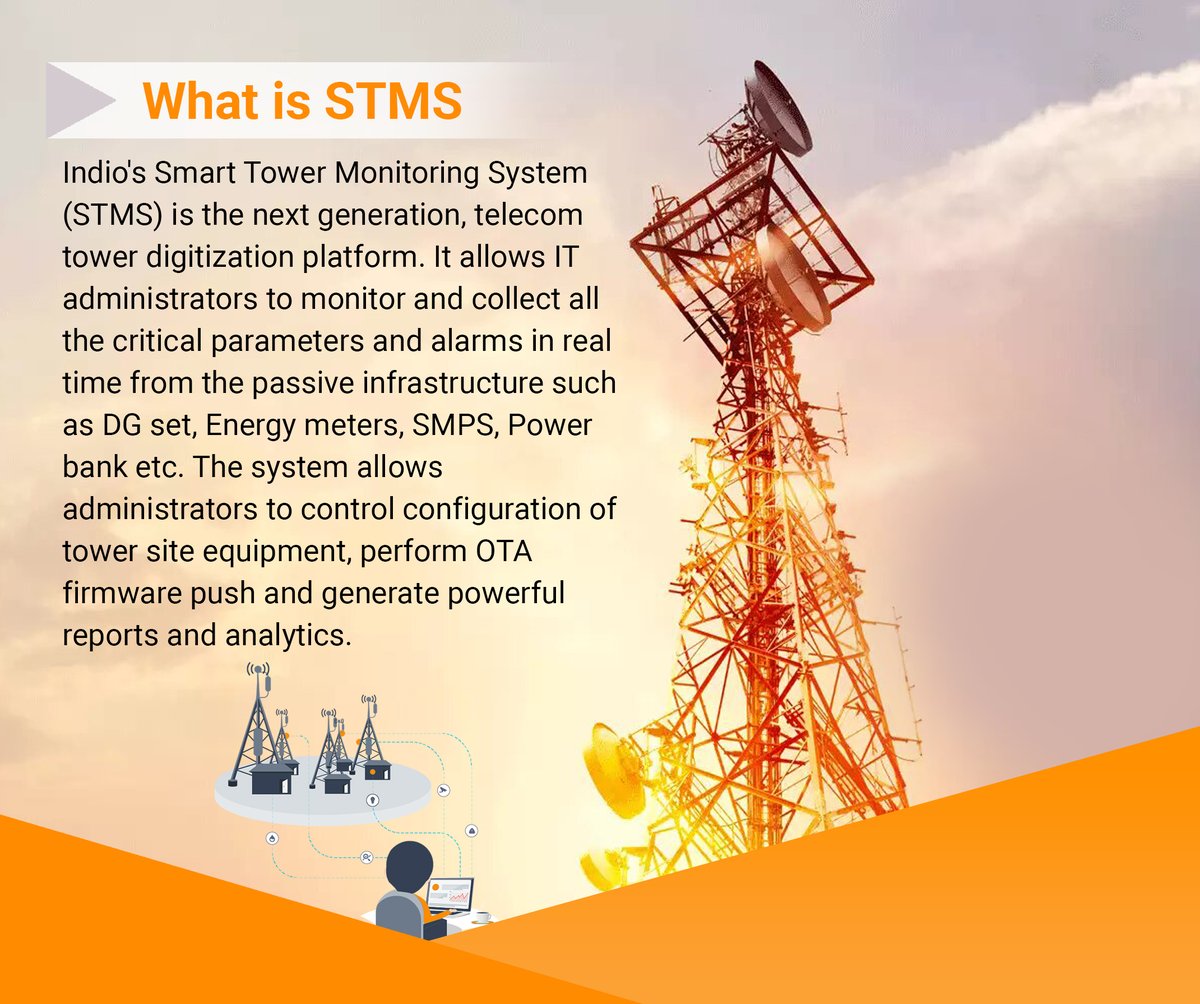 indionetworks's tweet image. Indio&apos;s tower monitoring system enables telecom companies to ensure higher uptime and lower operational costs. Learn more about our tower monitoring solution.

#towermonitoring