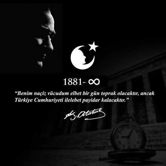 Cumhuriyetimizin kurucusu Ulu Önder Mustafa Kemal ATATÜRK'ü saygı ve özlemle anıyoruz.

#Sensiz83yıl 
#10Kasım