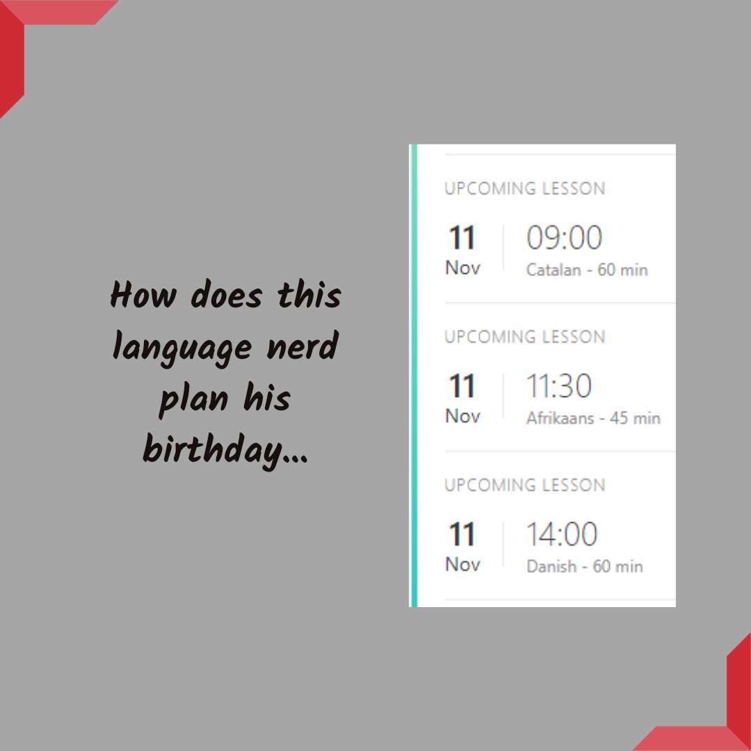 Kenny_DB1983's tweet photo. It's my birthday tomorrow. Can you tell?
#languagenerd #langtwt #languagesarefun #passionforlanguages https://t.co/Io0cIua4Qn