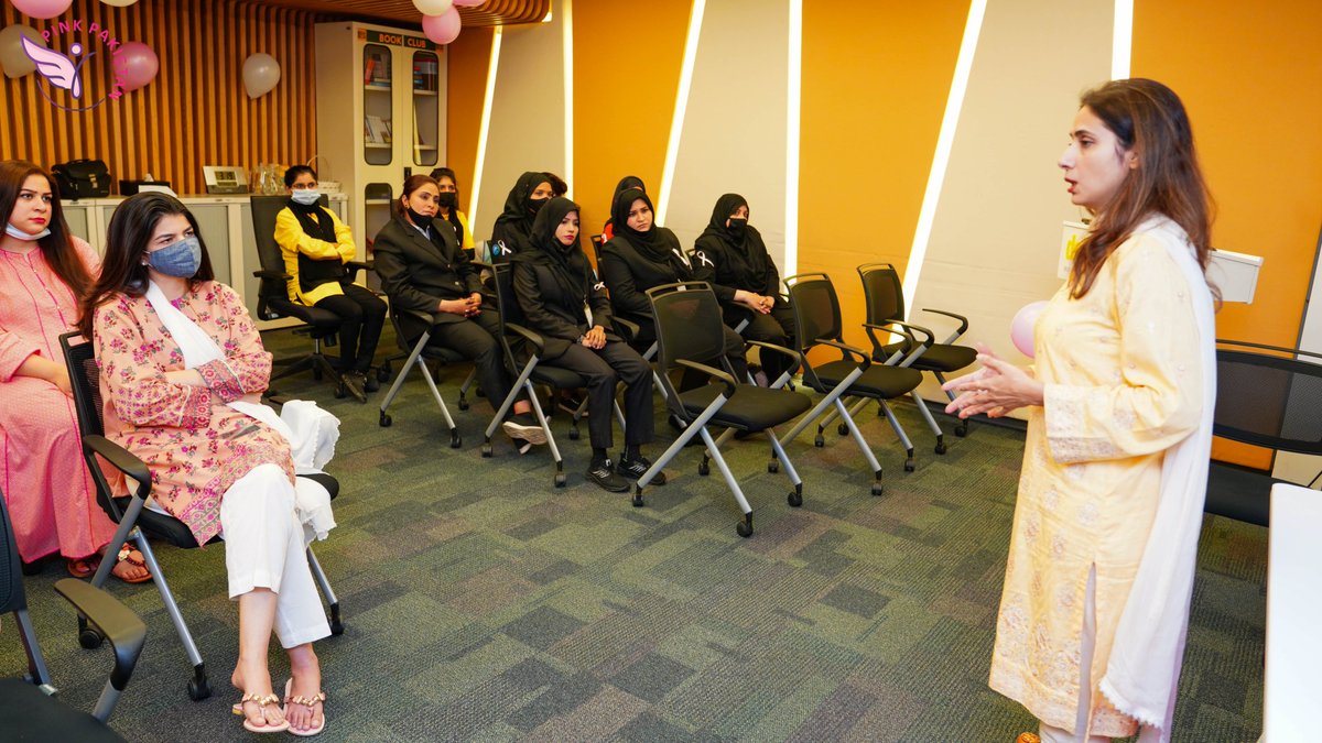 PakistanPink's tweet photo. Breast Cancer Awareness Session at Dolmen Group
#DolmenGroup #PinkPakistan #SelfExaminations #EarlyDetection #SavesLives #Cause #ngo #breastcancerawareness https://t.co/BaSHYUJ528
