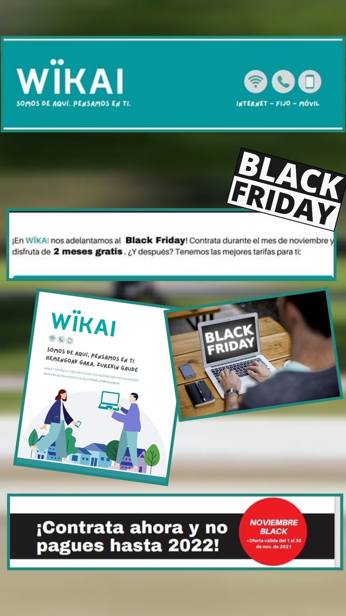 LauraSan_1's tweet photo. Wikai🖥️+☎️+📱
Contrata en noviembre y no pagues hasta 2022
Wikeas?
#WIKEA #Navarra
lsanchez@wikai.es https://t.co/fI0cN6vbON