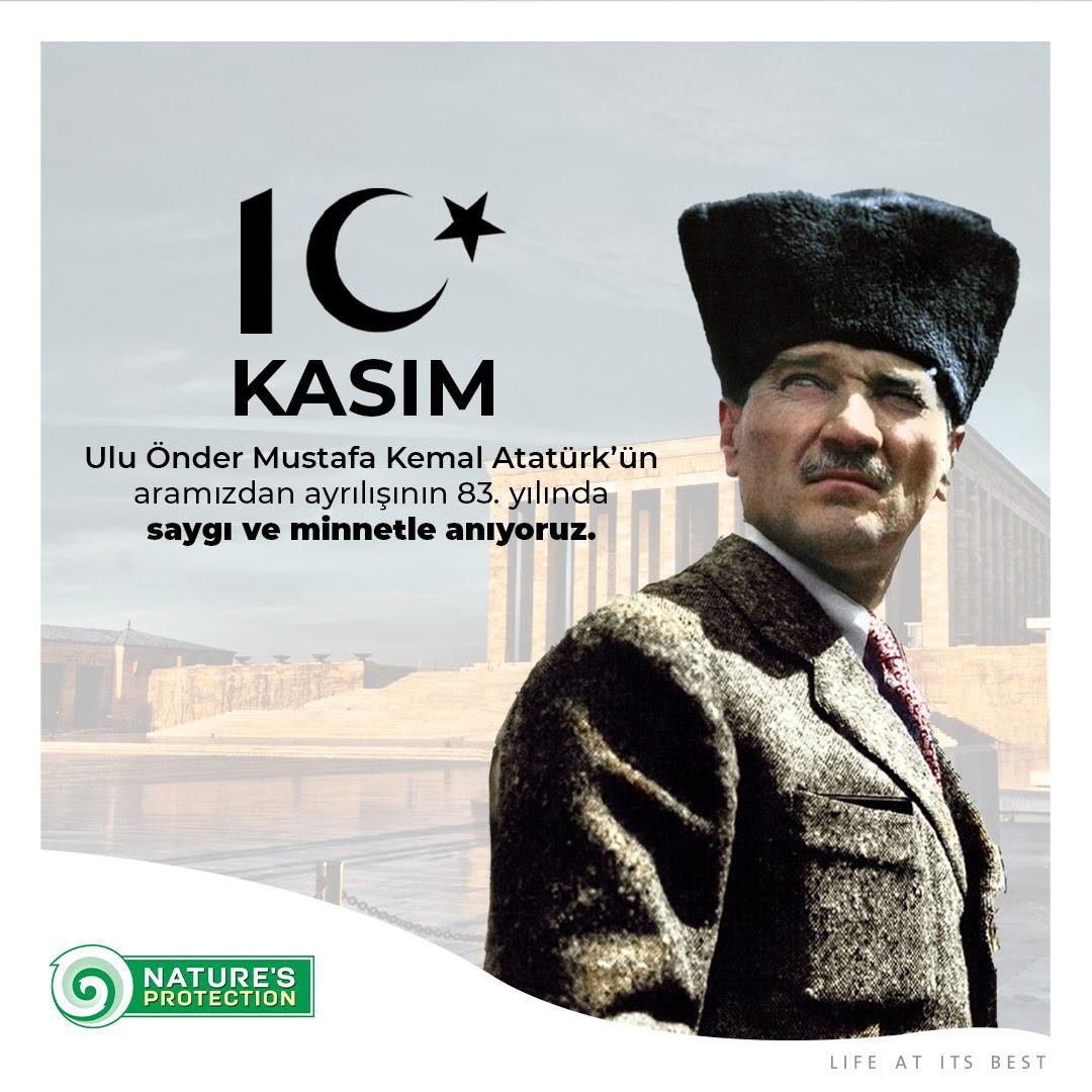 Cumhuriyetimizin kurucusu Ulu Önder Mustafa Kemal Atatürk’ü saygı ve özlemle anıyoruz.

#10kasım #AtatürküAnmaGünü #10kasımAtatürküAnma
