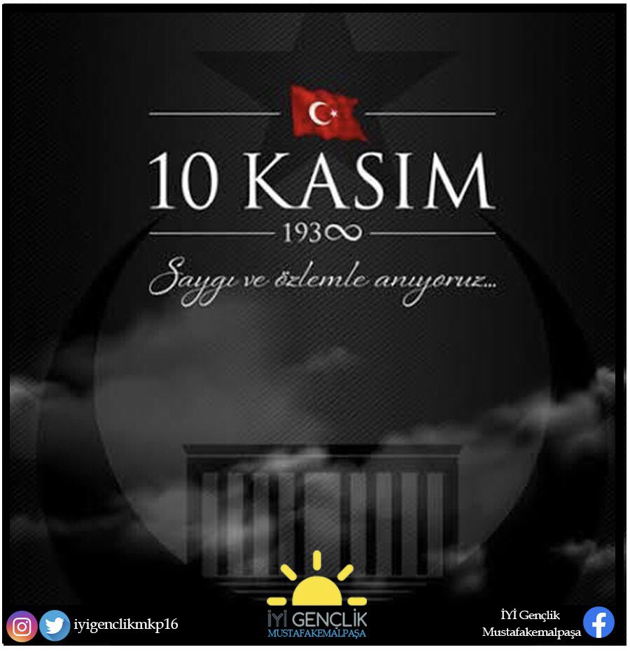 Benim naçiz vücudum, elbet bir gün toprak olacaktır. Fakat Türkiye Cumhuriyeti, ilelebet payidar kalacaktır. Ulu Önder MUSTAFA KEMAL ATATÜRK’ü vefatının 83.yıldönümünde rahmet,minnet ve özlemle anıyoruz.