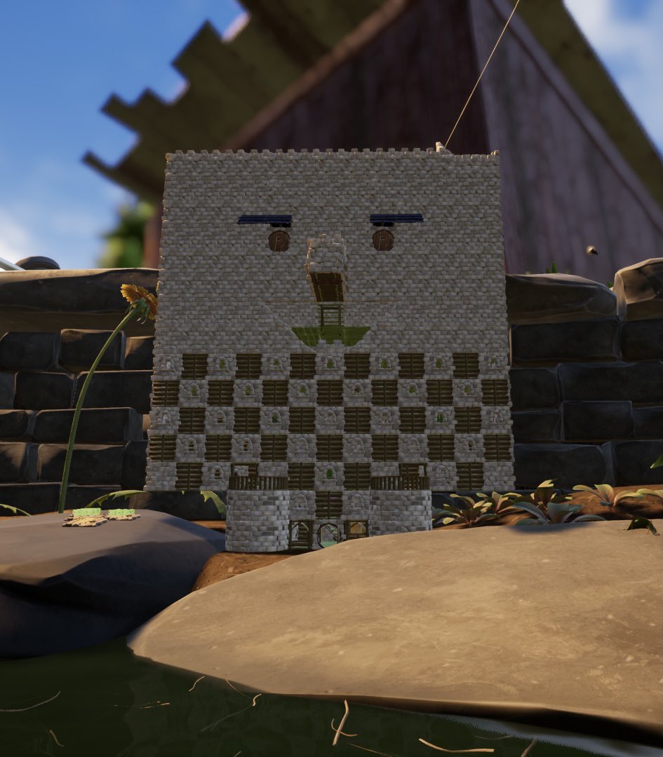 yevliii's tweet photo. Spongebob gots some bushy eyebrows 😅 He is done and now I’ll be working on the interior designs of each rooms~ #Grounded #spongebobbuilt #done #bushyeyebrows https://t.co/qj0HvqvB5J