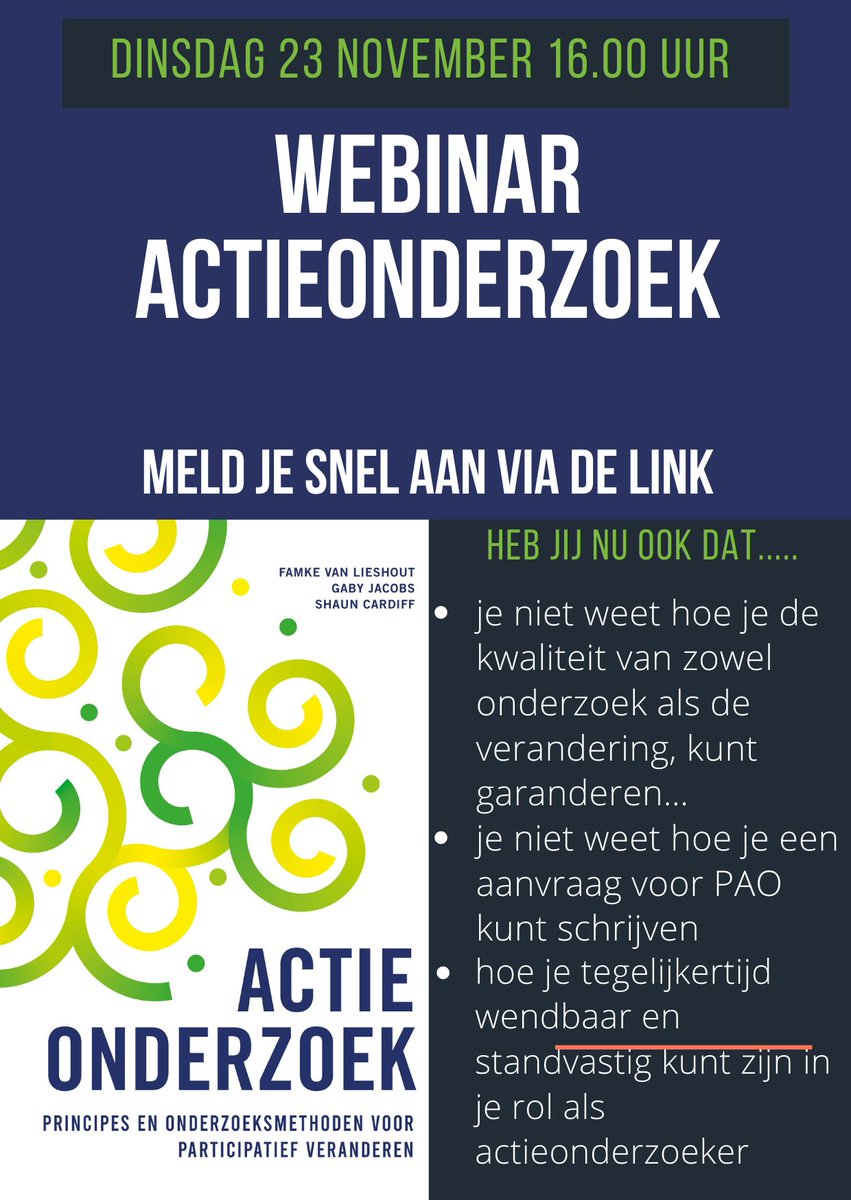 Gratis online webinar over #actieonderzoek Inschrijven kan op eur01.safelinks.protection.outlook.com/?url=https%3A%…