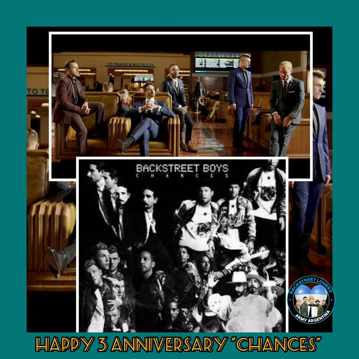 202002Mey's tweet photo. happy 3 anniversary Chances !!! @backstreetboys 
#backstreetloversarmy #chances
#ktbspa 
#backstreetloversargentina #bsbarg2020  #ajmclean #bsbmemories #backstreetboys @aj_mclean @howie_dorough  @brian_littrell @renejr1962 @kevinscottrichardson @nickcarter https://t.co/0ki0h4lrXf