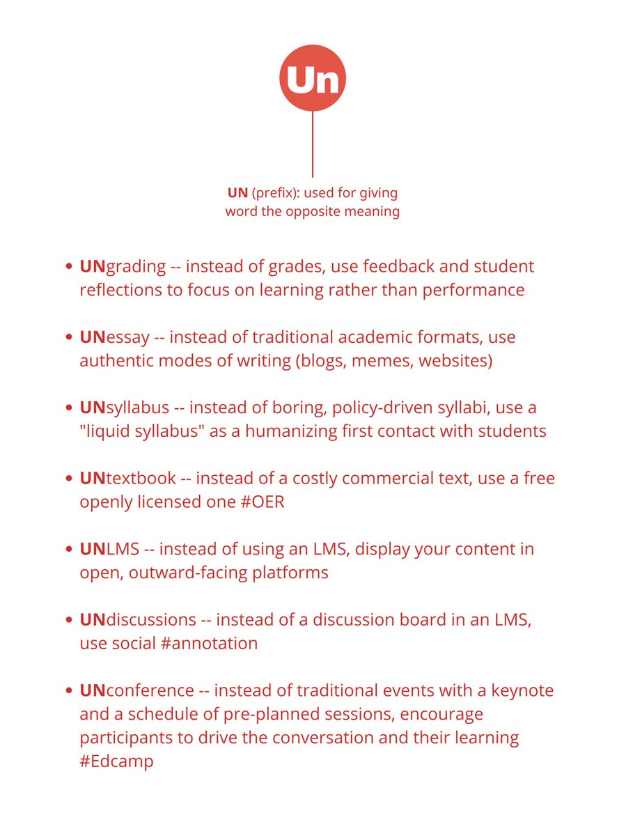 What a helpful image shared by @dbuckedu #ungrading