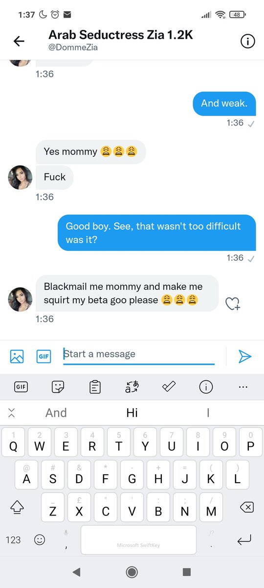 EgirlUk's tweet photo. Now.
Normally I wouldn't do this as I do so playing with other Dommes.
But this 'Domme' decided to be incredibly rude. And I really don't like rudeness.
So, @DommeZia, with her 1.2K followers, this stays here until I get a very nice apology. https://t.co/AugCf6fBQ7
