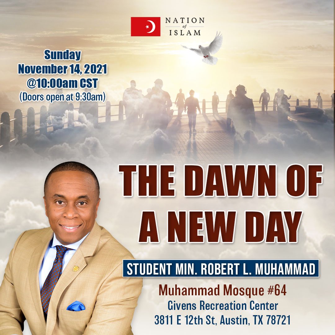 Xiaotong1278's tweet photo. Be our guest on this upcoming Sunday and bring somebody with you!!!
#NationOfIslam #Austin #AustinTX #Farrakhan #BlackExcellence #KeepItMessiah #Sunday #MosqueFlow https://t.co/eyhazAUiD2