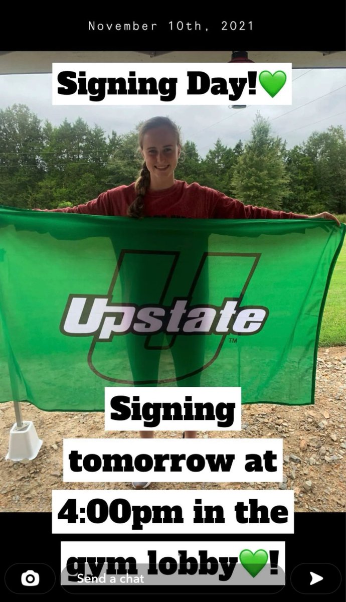 KBJohnson79's tweet photo. Tomorrow is a special day for our girl @amiejohnson_03 . She will officially sign to play softball for Upstate. A University she has loved since she was 12.We are looking forward to her pursuing her dreams at Upstate💚 #Spartanfamily #uscupstatebound #upstatesoftball https://t.co/V03WSztLDW