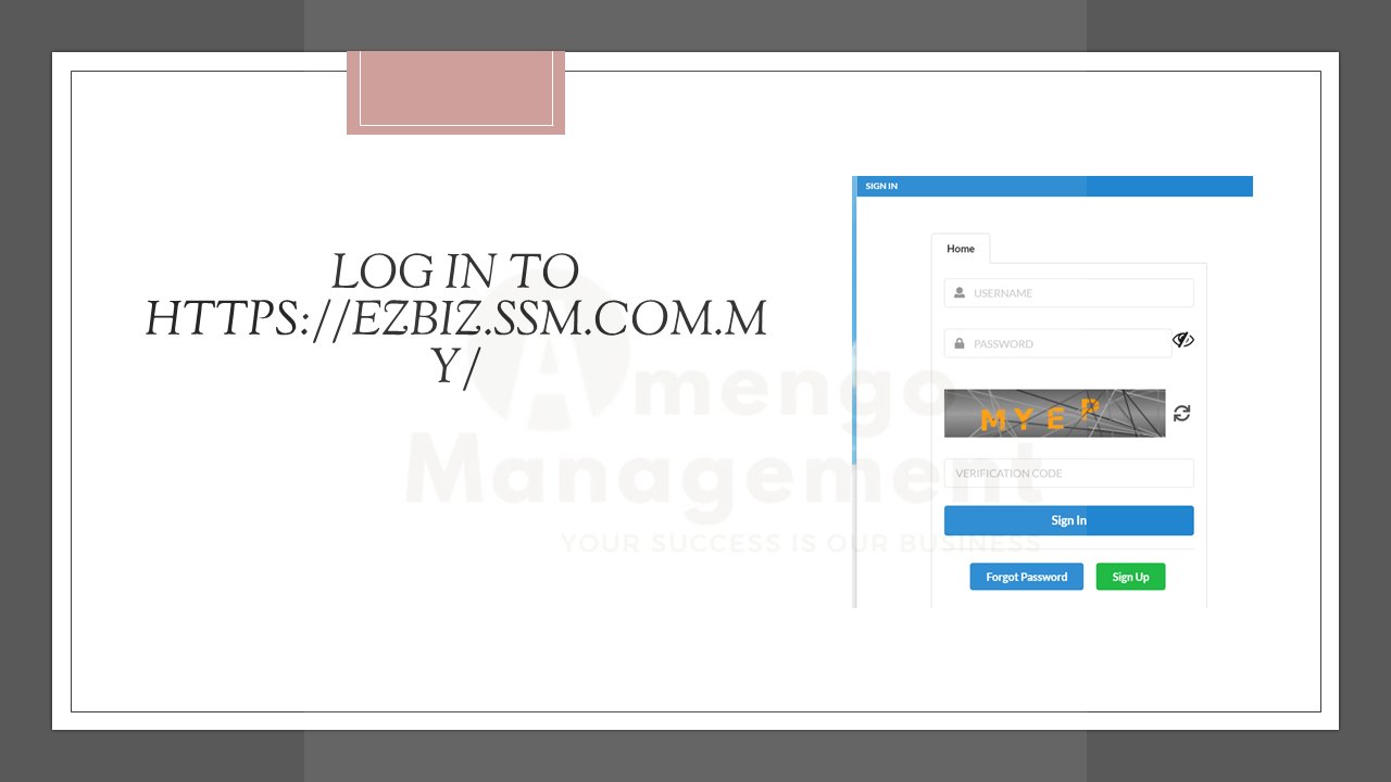 Ezbiz ssm login