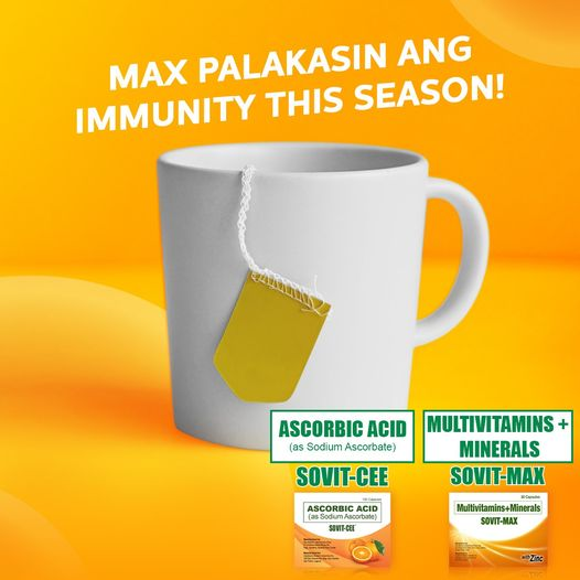 sovitvitaminsph's tweet photo. This season, importante ang merong mas malakas na immunity para hindi tinatamaan ng sakit agad. Gawing #MaxEasyAngLife at uminom ng #SovitMax #SovitCee https://t.co/spubBbMx1c