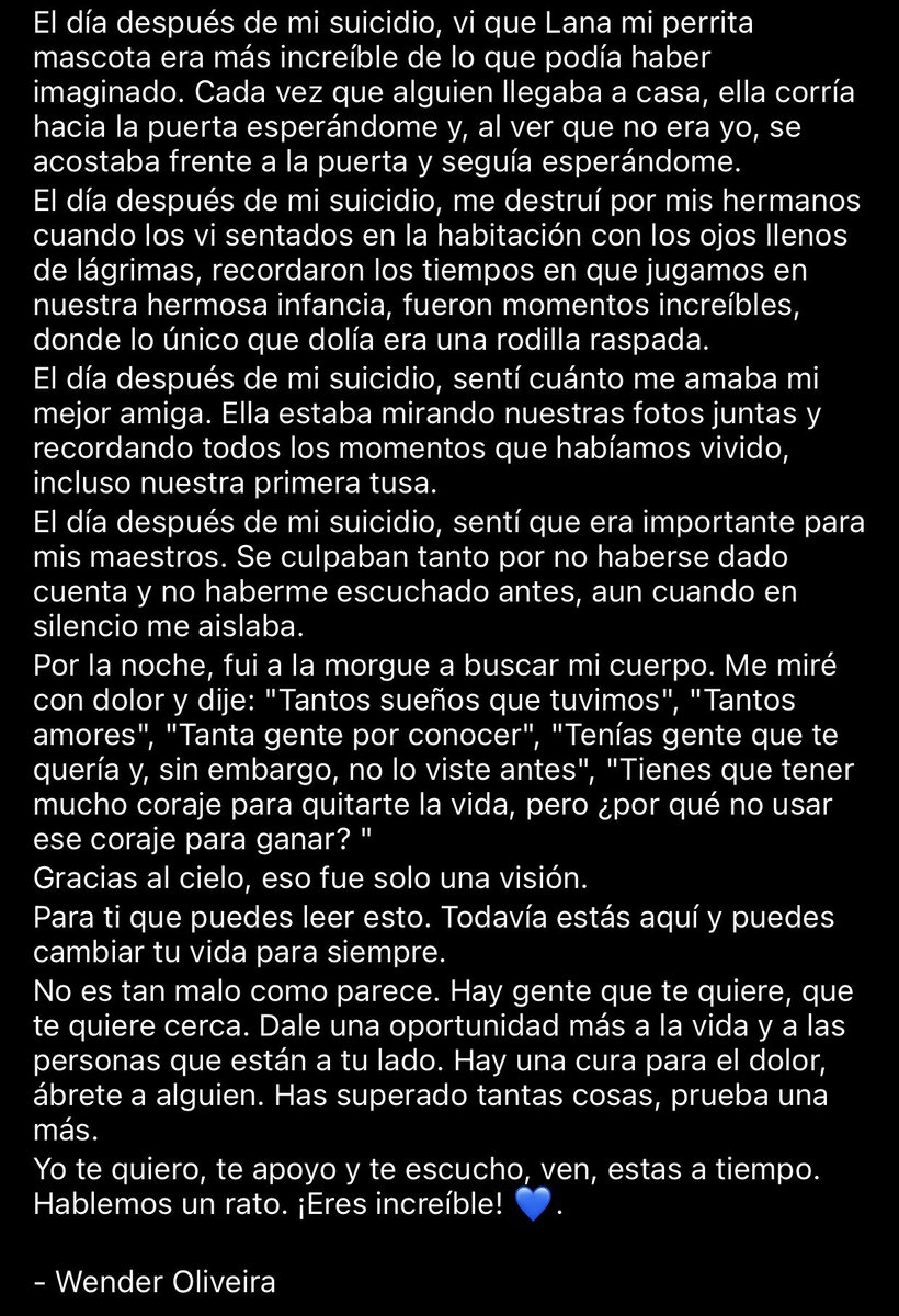 Prestá atención cuando las personas que te rodean te dicen que no están bien y sus actitudes cambian . 
La depresión es una enfermedad muy silenciosa, no juzgues .