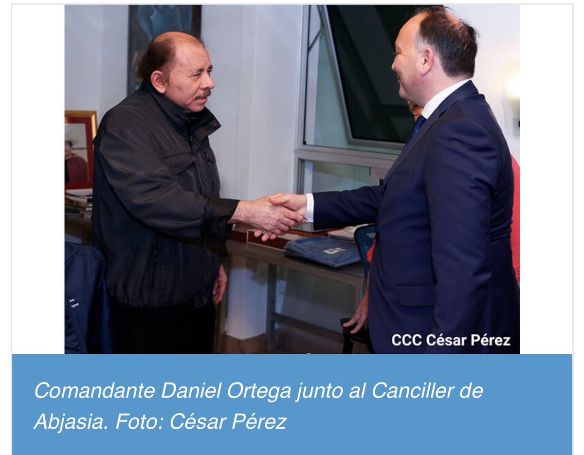 xarfyc's tweet photo. #Nicaragua 🇳🇮 Presidente Daniel Ortega sostiene encuentro con Canciller de #Abjasia

#UnidosEnVictorias 

En desarrollo: https://t.co/y414c9rElB https://t.co/epRhywrRpy
