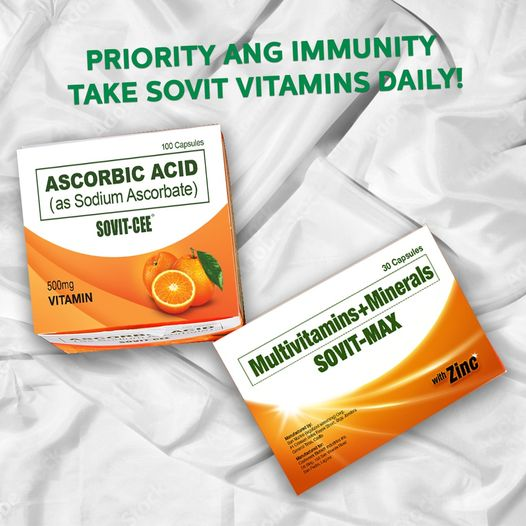 Prioritize your health, make your immunity strong 💯 #GawingMaxEasyAngLife
Visit us at sovitvitamins.com or find us at the leading drugstores nationwide.