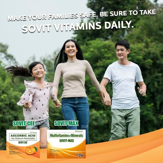 Making yourself protected means keeping your families at home safe. Take your daily dose of Vitamin C. #SovitVitamins #SovitMax #SovitCee 
sovitvitamins.com