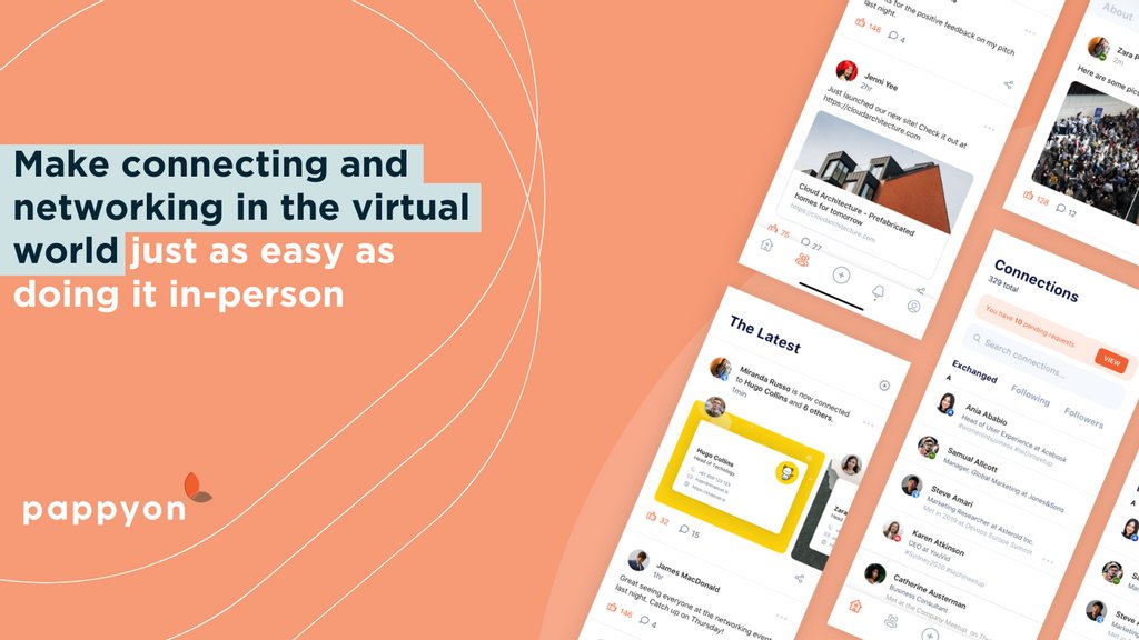 pappyon_co's tweet photo. The way we connect for business is scattered, individual-centric, and can lack substance. Allow Pappyon to help clean this up and make connecting and networking in the virtual world just as easy as doing it in-person. 

#networking #betterbusiness #realconnection #connection https://t.co/2vTpjsHEaT