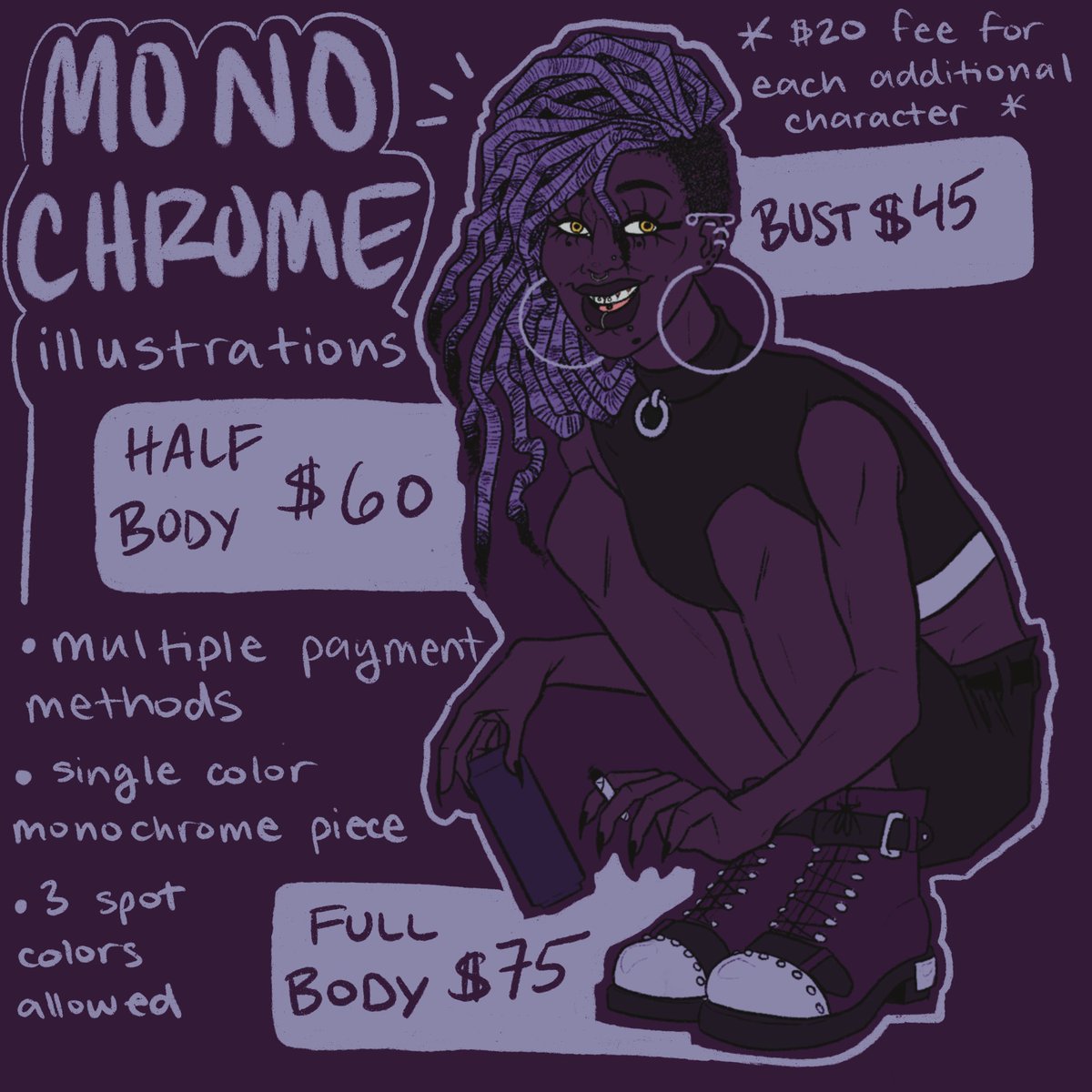 imaguncensored's tweet photo. Hi there! I’m Ellie, a first generation Texas based graphic designer and illustrator looking to take on more work 🖊💪🏽I have nearly a decade of both professional GD experience as well as love illustration and character design
#PortfolioDay #drawing #ArtistOnTwitter #VisibleWomen https://t.co/XCnxhGyX1s