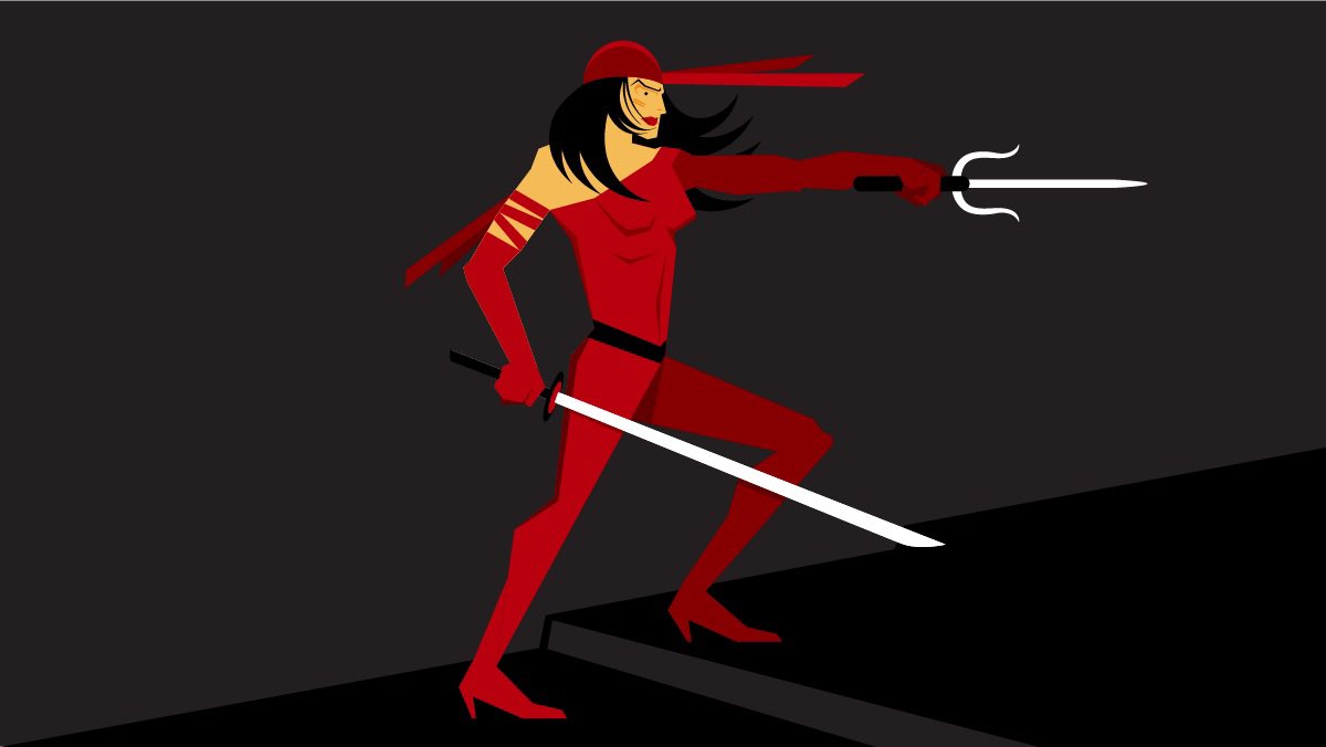 angryguppie's tweet photo. #elektranatchios #assassin #illustrator #vectorart https://t.co/prMpJx2woF