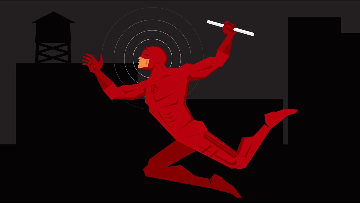 angryguppie's tweet photo. #daredevil #manwithoutfear #marvel #illustration #vectorart https://t.co/aGFEjGttZ2