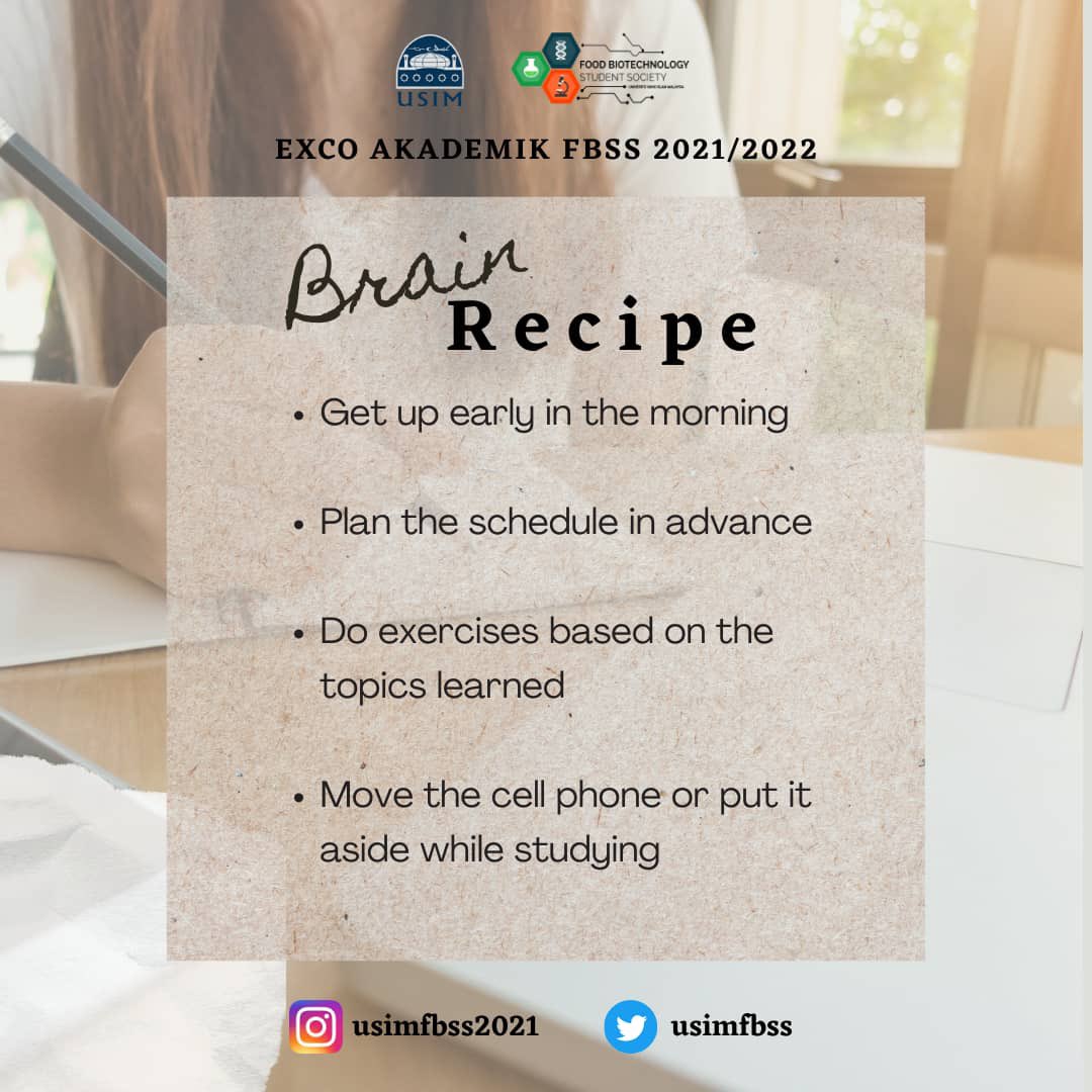 usimfbss's tweet photo. [FB SHARING]📚

Assalamualaikum and good day everyone!

To make sure you enjoy your online study without accumulate tons of stress, here are few academic tips for you.

————————————————

“NOBLE IN SPIRIT, BOUNDLESS WITH WISDOM”

FBSS 2021/2022
UNIVERSITI SAINS ISLAM MALAYSIA https://t.co/GWf8jZk4dB