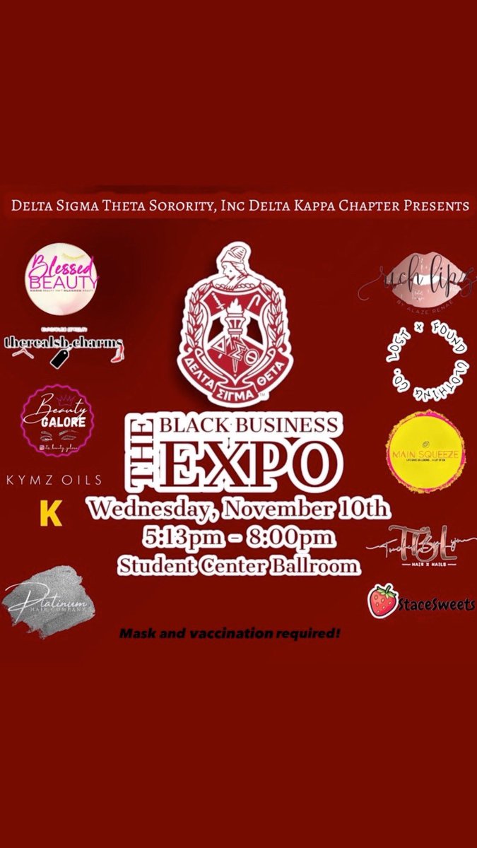 Moreof_Mo's tweet photo. Today was GREAT & TOMORROW will be GREATER. Come out and support the black business expo with the DELTAS 🔺🐘
#DeltaFlix
#DeltaWeek
#TheBlackBuisnessExpo https://t.co/TviEFf5imU