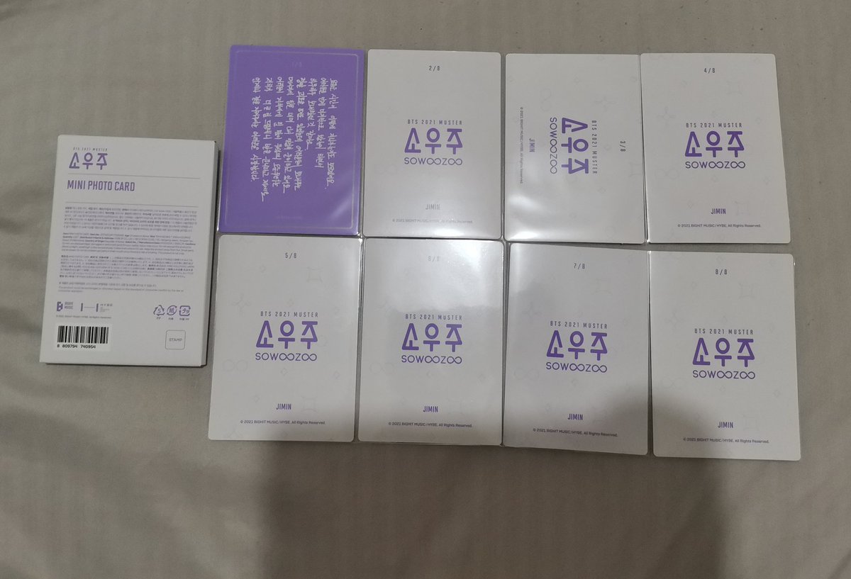 _sujibaee's tweet photo. WTS LFB 

JIMIN SOWOOZOO MINI PCS
COMPLETE 8/8 W/ INDIVIDUAL SLEEVES
MINT CONDITION
PAYO

PHP 950

tags Jimin Jungkook V Taehyung Jin Suga Rm Jhope BTS BANGTAN https://t.co/RvD13u4OFC