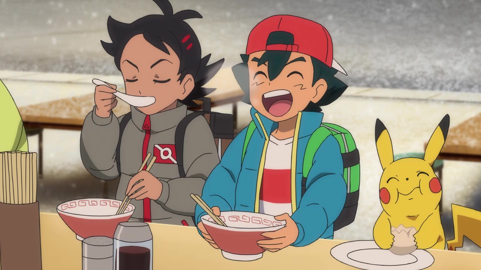 Twitter 上的 アニメ ポケットモンスター 公式 本日11 11は 麺の日 アニポケ 第57話で 雪の降る中 サトシとゴウが食べていた ラーメン とても美味しそうでしたね みなさんは 麺 といえば 何が好きですか T Co Ptgythn06f Twitter