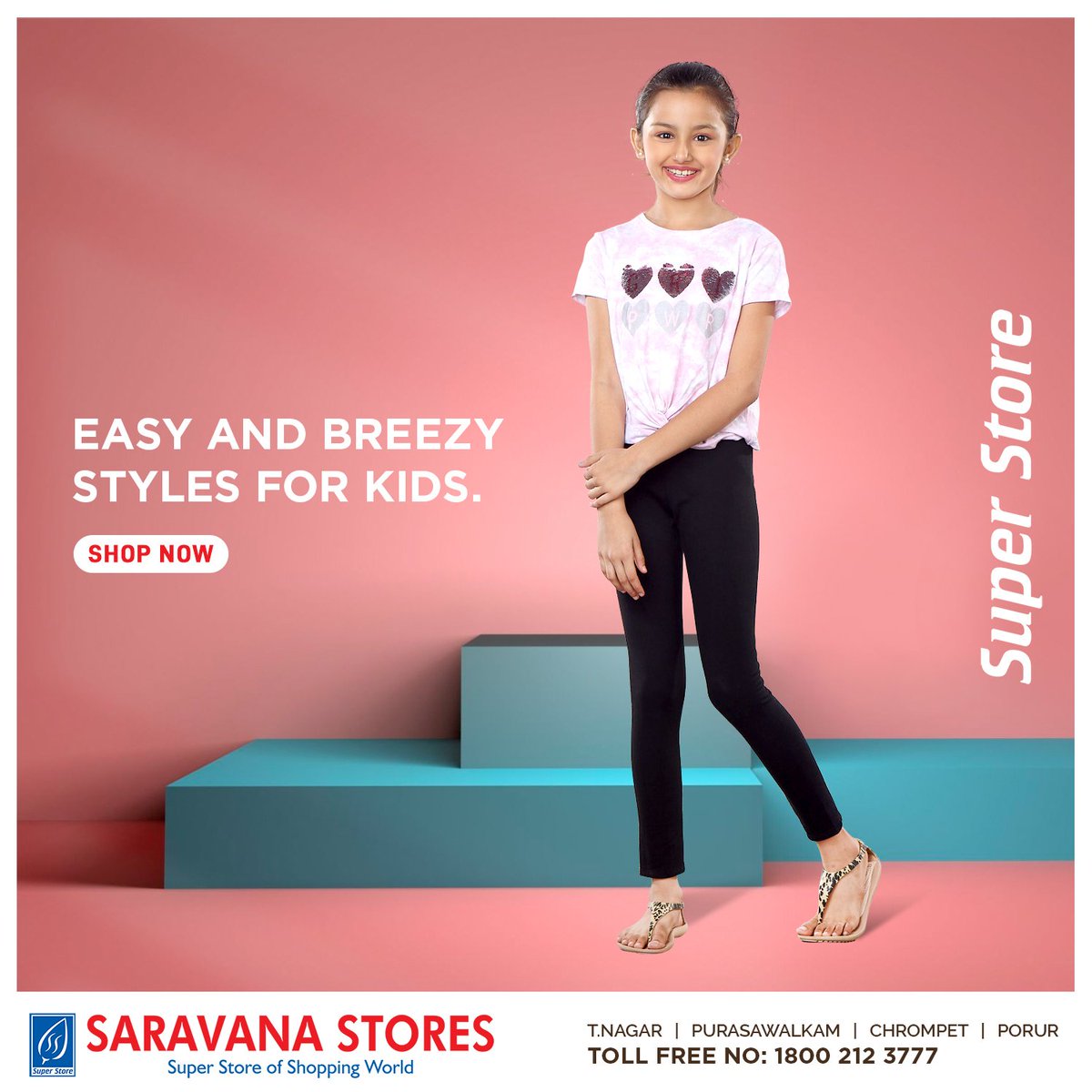 Embrace a line of easy and breezy kids styles to work, play, and be the life of the party this November; only at Super Saravana Stores.

#superstore #silk #kidswear #festivalcollection #supersaravanastores #shopping #quality #chennai #saree #womenswear #chic #styles #instastyles