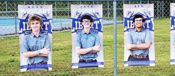 OLHS_golf's tweet photo. Come out and show your support for @NoahWingart12, @jodgolf and @barmbruster4 as they sign to play golf in college. 3 pm in the commons tomorrow (Wed). https://t.co/NcZEQ267kX