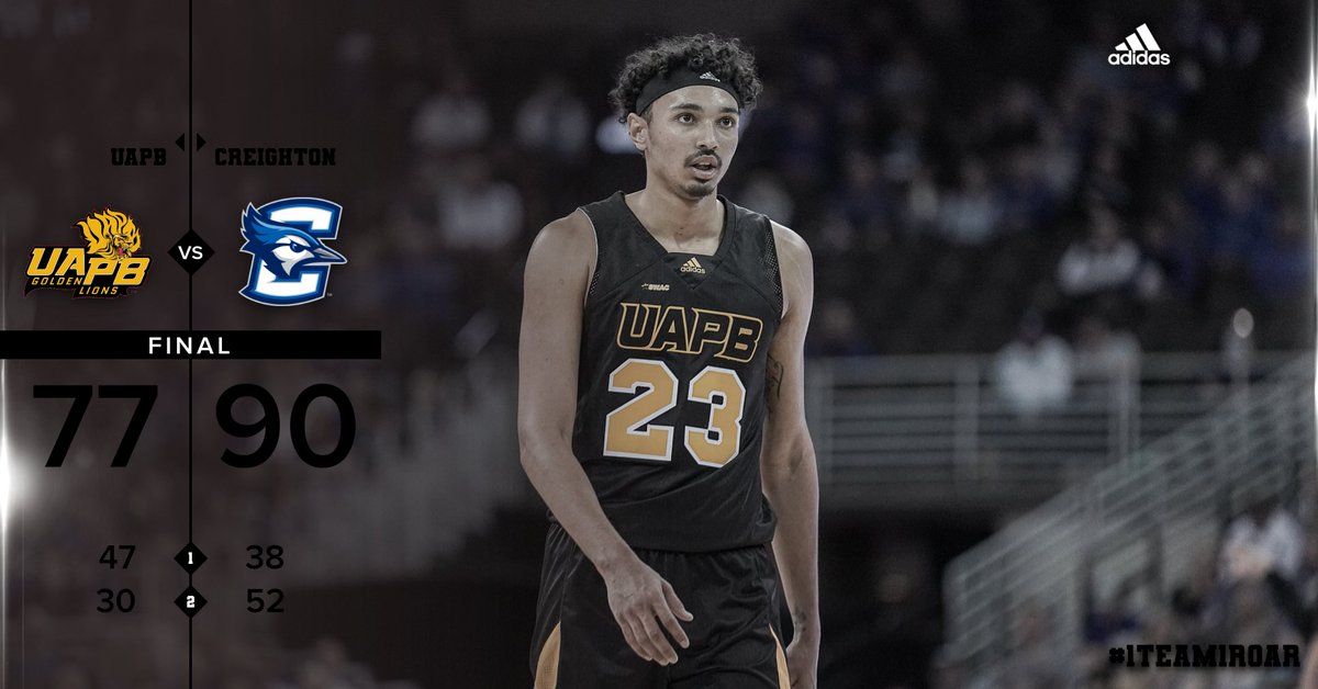 Final.

Back in action on Friday against Colorado State.

Trey Sampson: 
29 PTS
10 REBS

#1Team1Roar #TogetherWeAttack