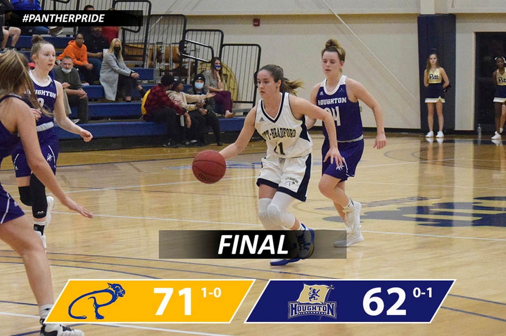 <a href="/UPb_WBB/">UPB WBB</a> storms back from 1st quarter deficit to beat Houghton 71-62. Hannah Lary led the way in her Panther debut with 21 points. Alexa Ackerman and <a href="/cbarnett2323/">Cailey Barnett</a> also finished in double figures with 12 and 13 each. Cassidy King grabbed 18 rebounds.
buff.ly/3C16wN0