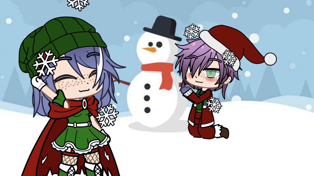 LillyGacha21's tweet photo. I know it’s not Christmas yet but I was in the mood for it. 🙄

#gacha #Christmas #Christmas2021 #SnowMan #mood #snow https://t.co/j8Xp7tU3P1