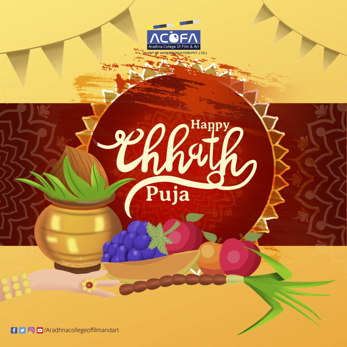acofa_bhagalpur's tweet photo. Aradhna college of film and art wishes everyone a Happy Chhath puja ..
.
#ACOFA #aradhnacollegeoffilmandart #bhagalpur #aksuproduction #aksuphotography #akashgoel #worldphotographyday #photographers #filmmakers #india #canon #nikon #sony #bihar #bhagalpur #chhathpuja #bihari https://t.co/mLh6oiW1JT