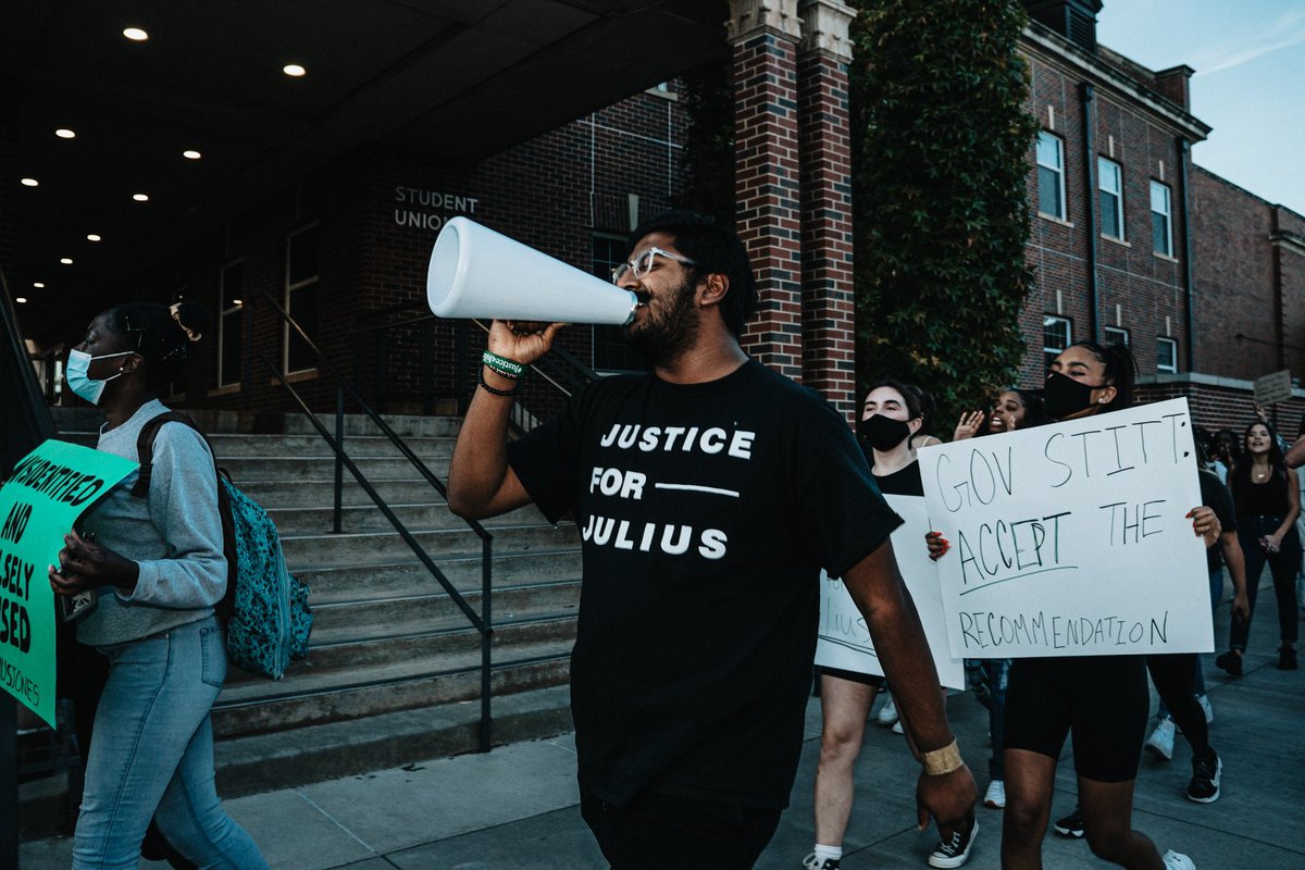 OkStateSU's tweet photo. #JusticeForJulius Contact @GovStitt @justice4julius https://t.co/qY0mjt0QBg