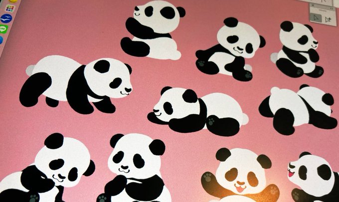 パンダの赤ちゃんのtwitterイラスト検索結果