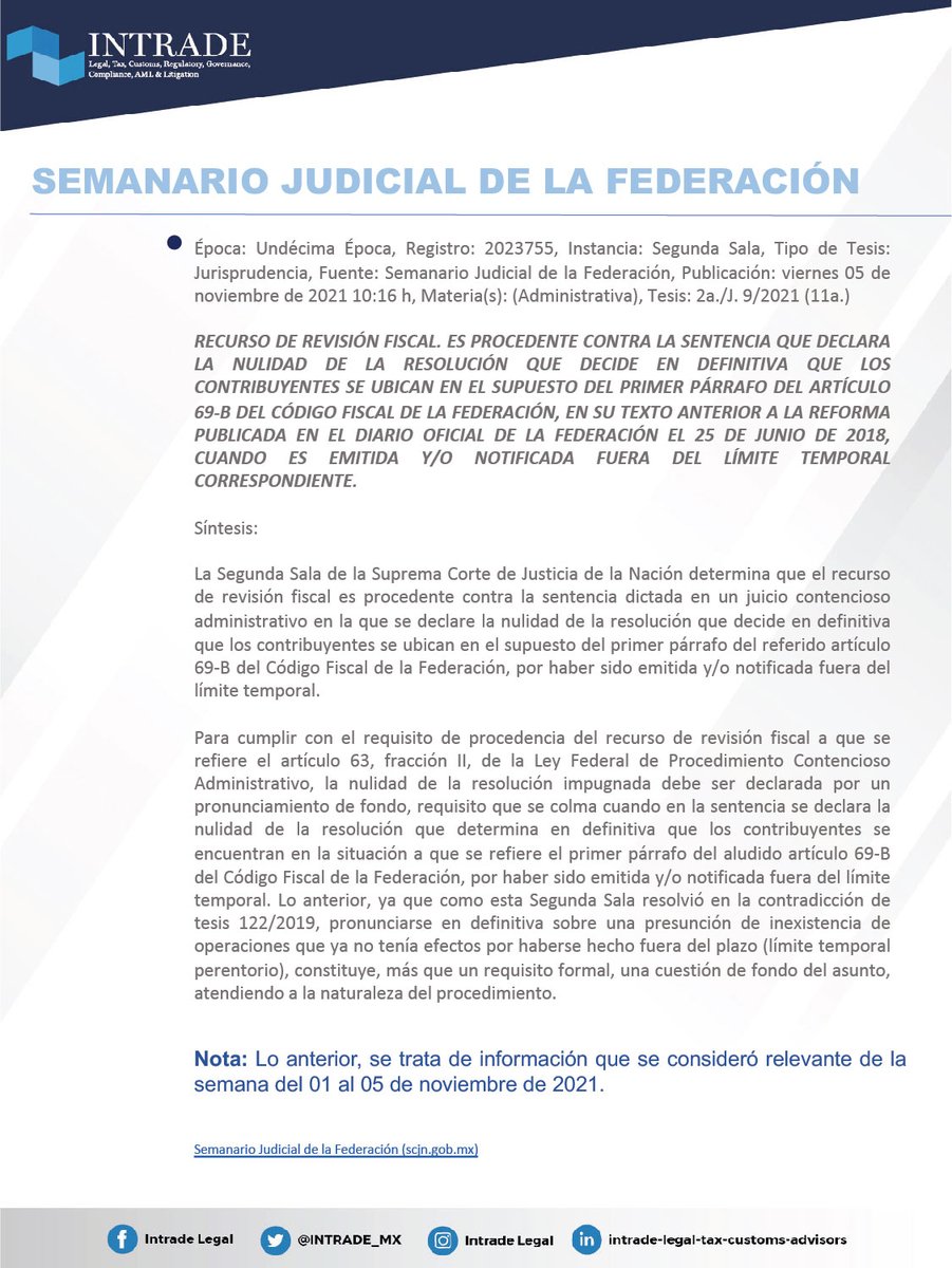 INTRADE Legal, Tax, Customs Advisors & AML tweet media